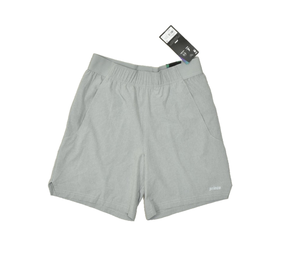 Prince Men's 7" Woven Athletic Performance Shorts Gray Size S Polyester NEW